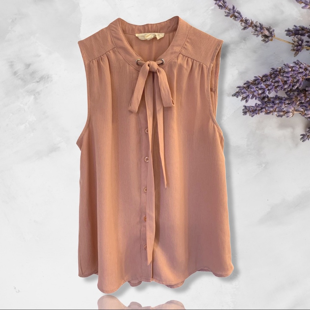 Sleeveless Pastel Pink Lightweight Top (Workwear and Casual wear)